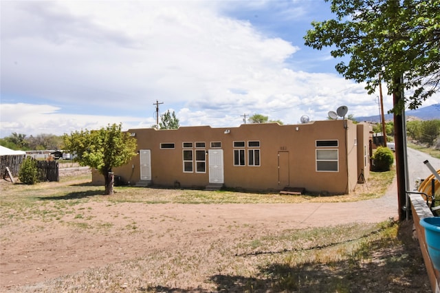 view of back of property