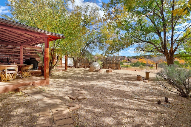 view of yard featuring a patio area