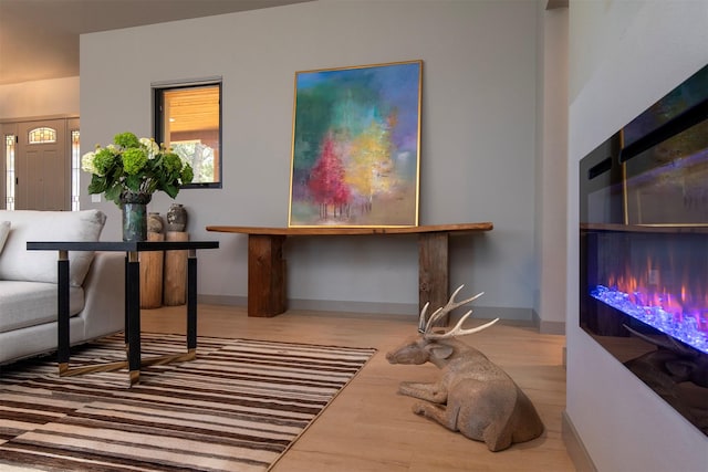 50 Silver Feather Trl, Pecos, NM 87552 - office area featuring wood finished floors and baseboards