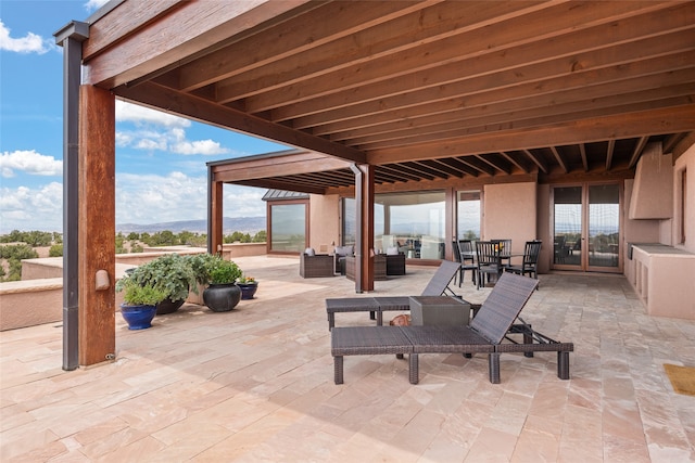 view of patio / terrace featuring outdoor lounge area