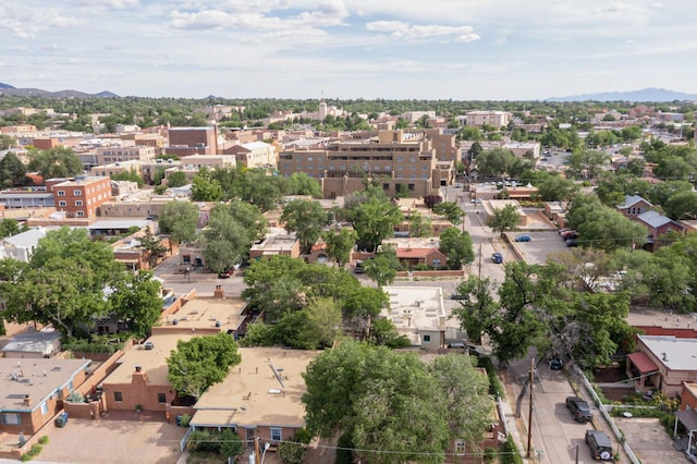 bird's eye view featuring a mountain view