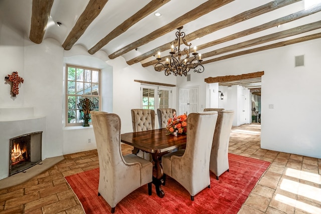 dining area featuring plenty of natural light and tile floors