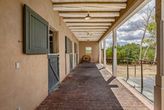 view of stable