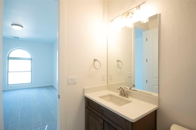 bathroom with vanity