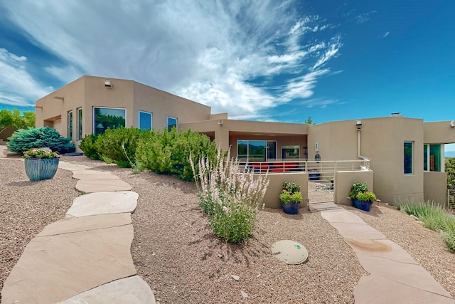 view of pueblo-style house