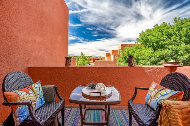 view of balcony