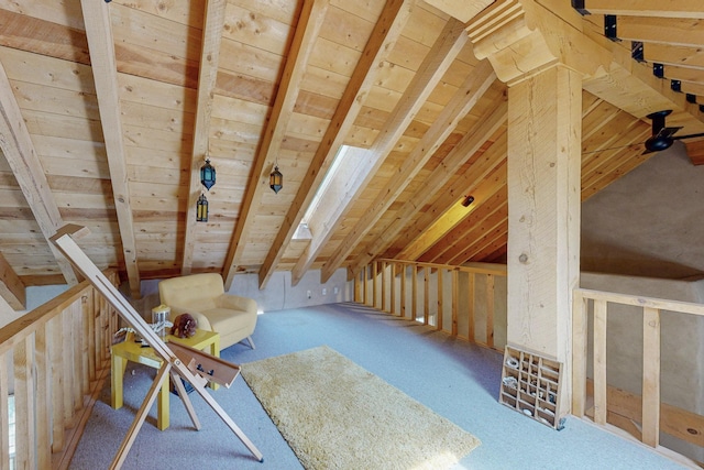 view of attic