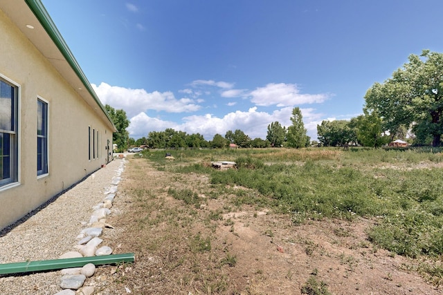 view of yard featuring a rural view