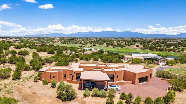 bird's eye view featuring a mountain view