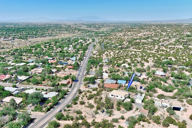 aerial view featuring a mountain view