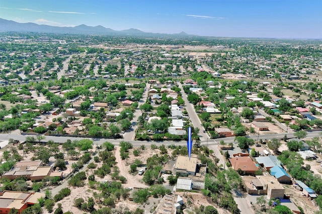 aerial view featuring a mountain view