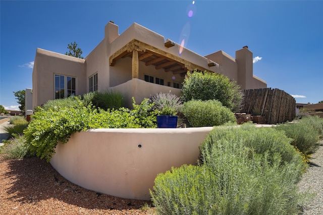 view of rear view of property