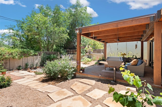 view of patio / terrace featuring outdoor lounge area