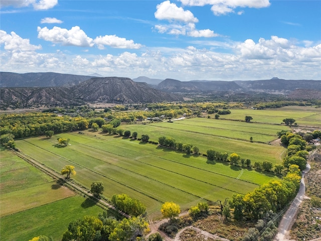 mountain view featuring a rural view