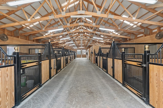 view of horse barn