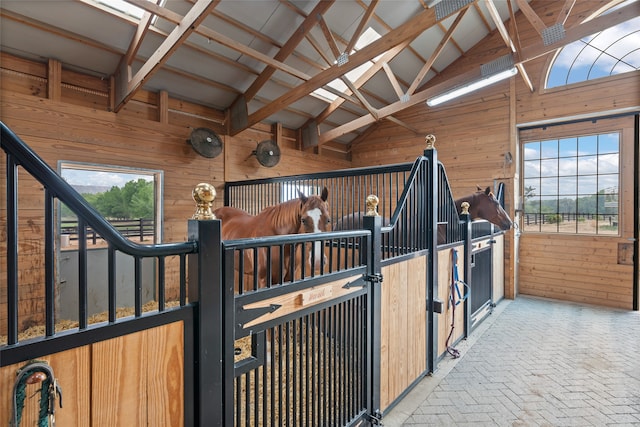 view of horse barn