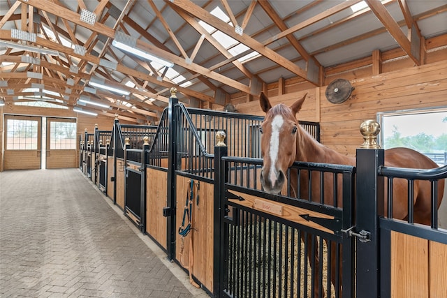 view of stable