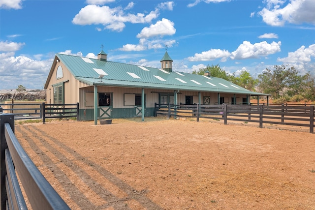 view of stable