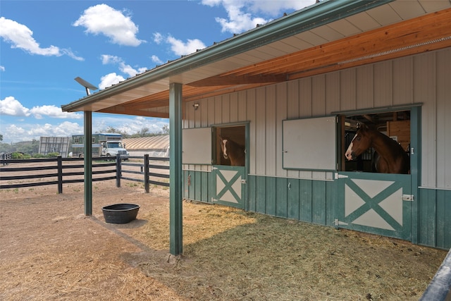 view of stable