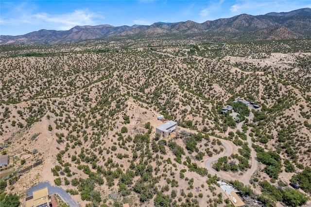 bird's eye view featuring a mountain view