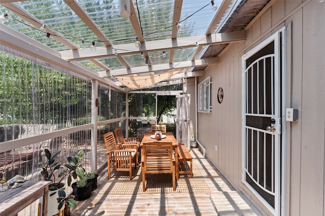 view of sunroom / solarium