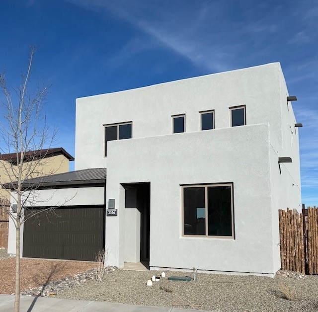 modern home with a garage