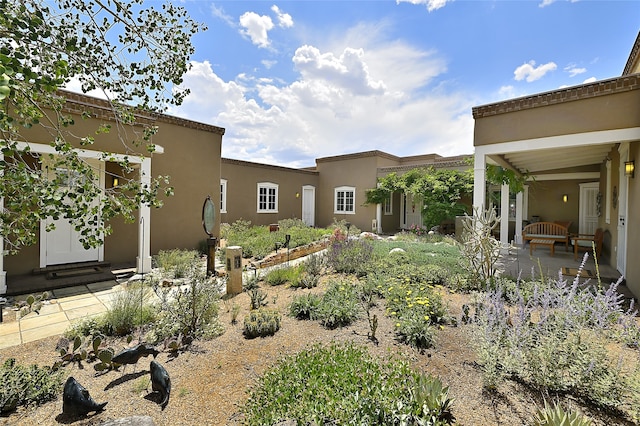 view of yard featuring a patio