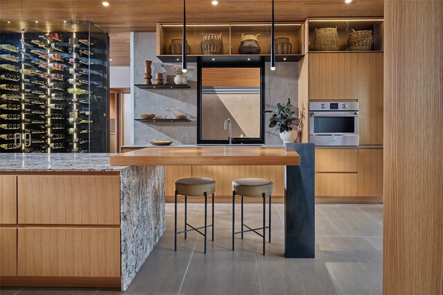 wine room with sink