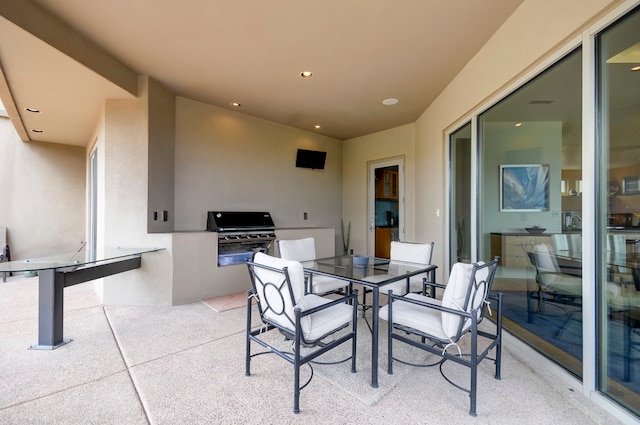 view of patio / terrace featuring grilling area