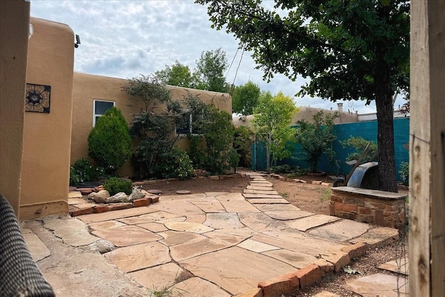 view of patio / terrace with fence