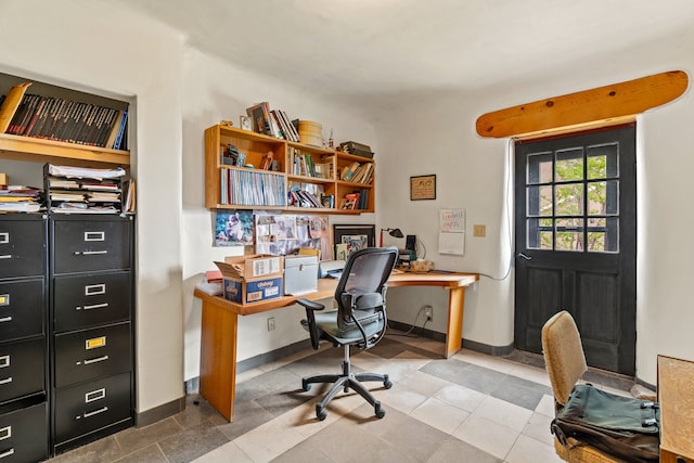 115 Waldo Mesa, Madrid, NM 87010 - view of tiled office space