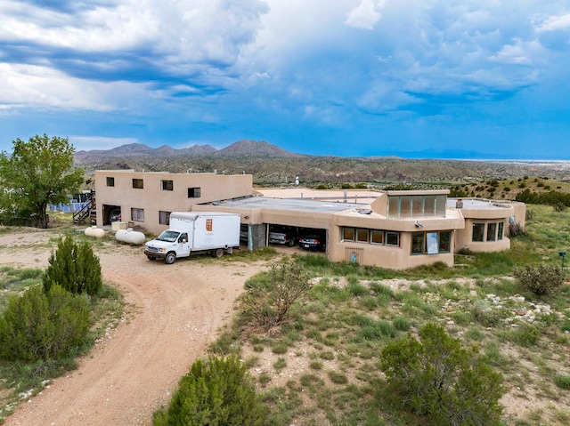 115 Waldo Mesa, Madrid, NM 87010 - exterior space with a mountain view