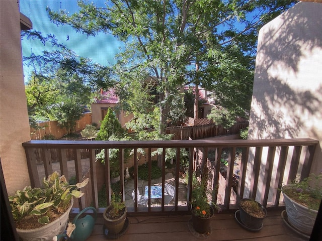 view of balcony