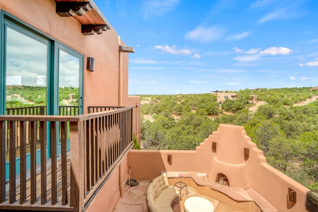 view of balcony