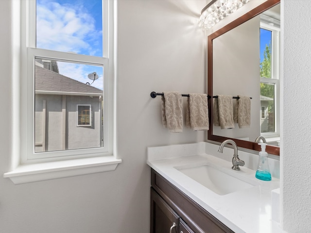 bathroom featuring vanity