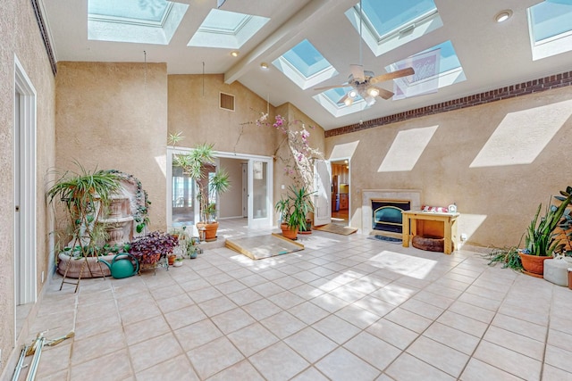 view of patio / terrace with ceiling fan