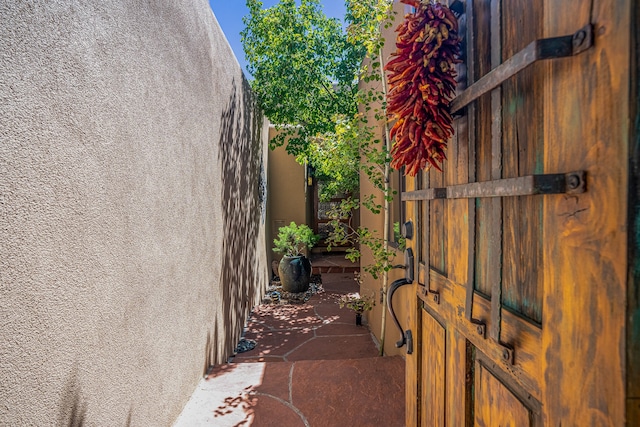 view of home's exterior with a patio