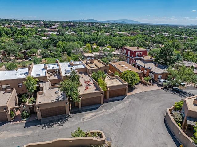 aerial view featuring a mountain view