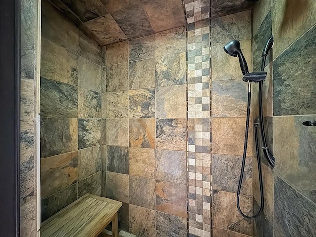 125 Tierra Del Dios, Rowe, NM 87562 - interior space featuring tiled shower