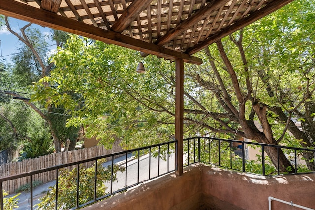 view of balcony