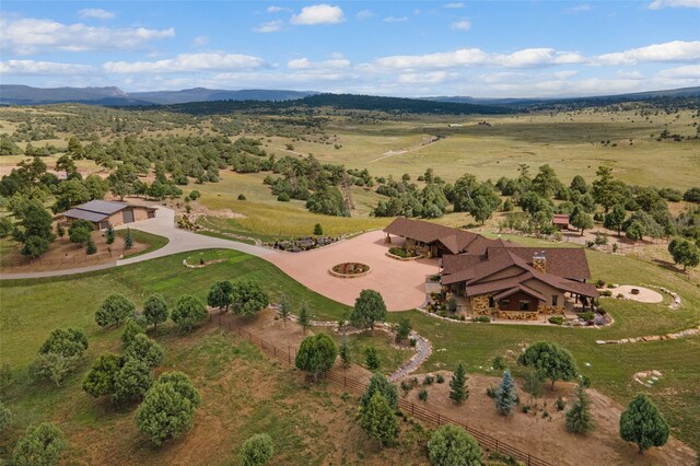 bird's eye view featuring a rural view