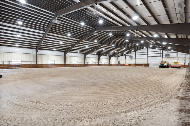 view of horse barn