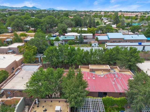 aerial view featuring a mountain view