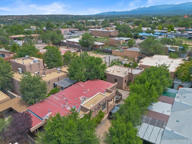 aerial view featuring a mountain view