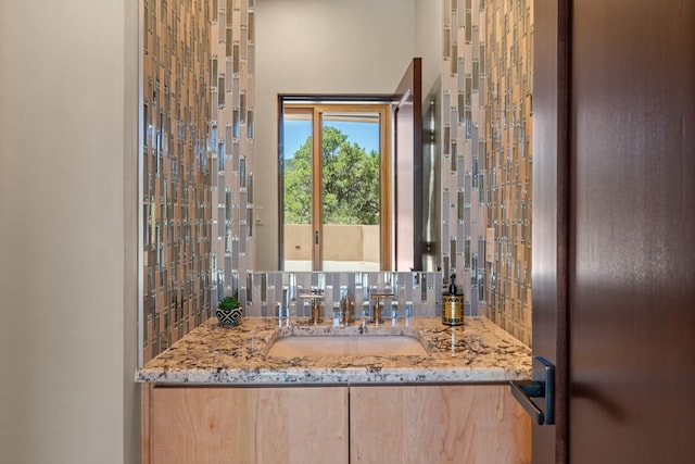 bathroom featuring vanity