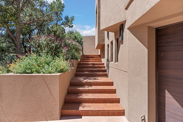 view of stairway