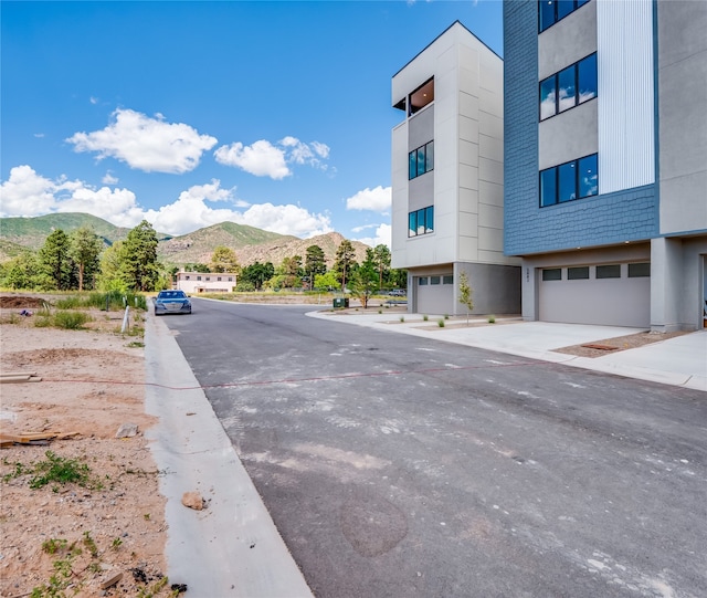 view of street featuring a mountain view