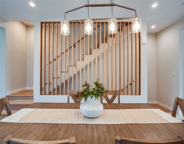 interior space featuring light hardwood / wood-style flooring