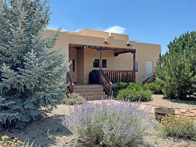 view of pueblo-style house