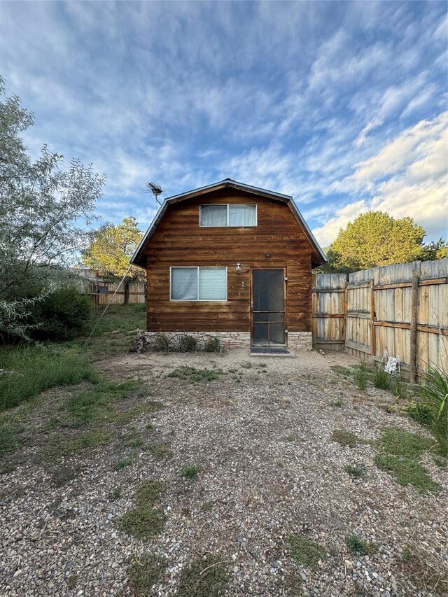 view of back of property